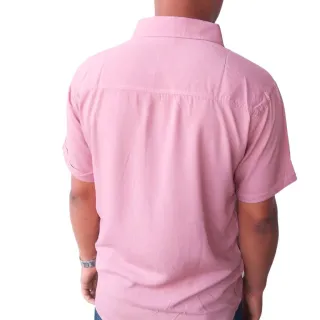 Manga curta masculina em viscolinho slim premium - Raryel - TAMANHO M