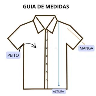 Manga curta masculina em viscolinho slim premium - Raryel - TAMANHO M