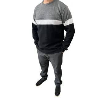 Casaco de frio masculino sem bordado - Preto/branco/marinho linx