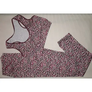 Calça Legging e Top Conjunto Fitness Feminino para Academia - COR 288