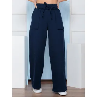Últimos Estilos Calça Moletom Feminina Dazzling Boca Larga Skate - Cinza Claro
