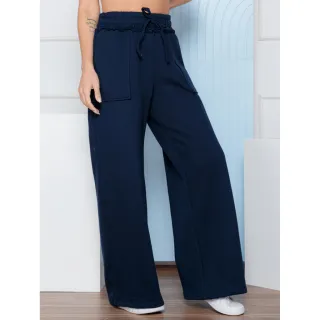 Últimos Estilos Calça Moletom Feminina Dazzling Boca Larga Skate - Cinza Claro