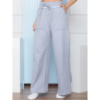 Últimos Estilos Calça Moletom Feminina Dazzling Boca Larga Skate - Cinza Claro