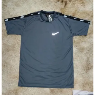 Reflativo Dri Fit Camiseta Masculina - Preto