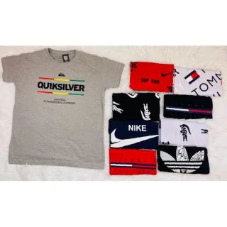 Camisa Masculina 100% Algodão - Kit com 03 Camisetas (Estampas Variadas) - ESCURA