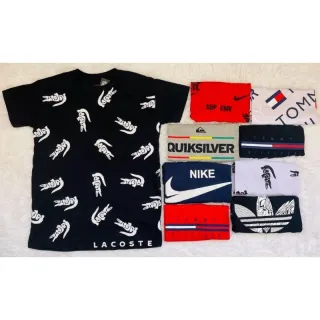 Camisa Masculina 100% Algodão - Kit com 03 Camisetas (Estampas Variadas) - ESCURA