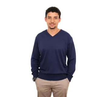 Gola V Tricô Masculino Suéter - Azul Mescla