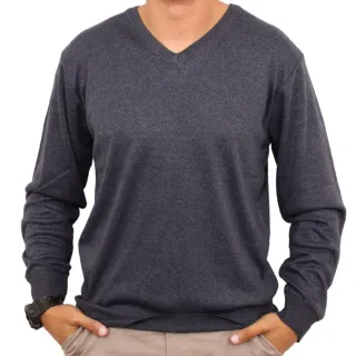 Gola V Tricô Masculino Suéter - Azul Mescla