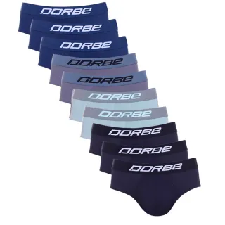Cueca Masculina Slip Microfibra Dorbe Original - Kit com 10 - Preto Marinho Grafite