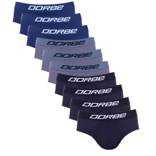 Cueca Masculina Slip Microfibra Dorbe Original - Kit com 10 - Preto Marinho Grafite
