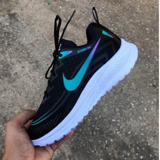 Lançamento Tenis Fitness Esportivo Barato - Confortavel, Leve para Academia Treino Corrida - Preto verde água uva