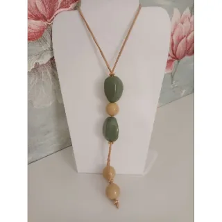 Escolha vários modelos de maxi colar feminino - Preto amêndoa