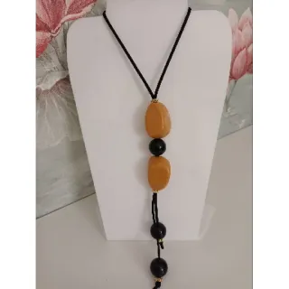 Escolha vários modelos de maxi colar feminino - Preto amêndoa