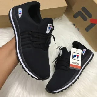 Promoção Tênis de Caminhada Masculino F1 - Treino para Homens - Preto/branco