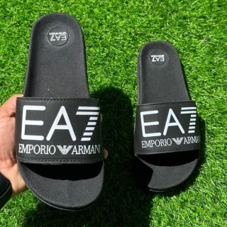 Slide masculino leve diversos modelos, sandália calçado inverno verão CH-1 - BRANCO/EA7