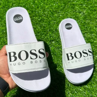 Slide masculino leve diversos modelos, sandália calçado inverno verão CH-1 - BRANCO/EA7