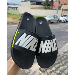 Slide unissex pronta entrega - Chinelo masculino e feminino - Coroa preto