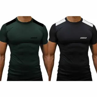 Camiseta Musculação Masculina Dry Fit - Kit 2 Camisas Treino Academia - Cinza + Vinho C/Branco
