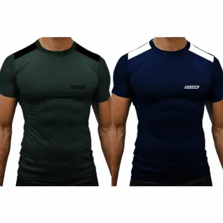 Camiseta Musculação Masculina Dry Fit - Kit 2 Camisas Treino Academia - Cinza + Vinho C/Branco