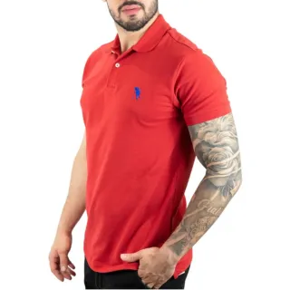 Bordado Masculino Camisa Polo Gola - Preto