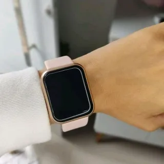 Relógio inteligente masculino com notificações de redes sociais - ENVIO IMEDIATO - Azul Marinho