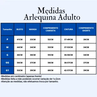 Promoção festa Halloween: Fantasia adulto Arlequina - G