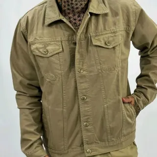 Masculina Jaqueta Jeans - JEANS ESCURO