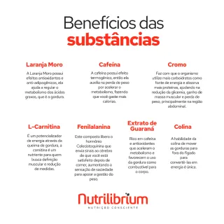 Abdominal Nutrilibrium: Laranja Moro + Cafeína + Cromo - SEM SABOR