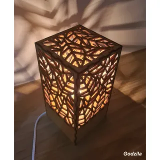Luminária Arabesco Mdf Cru Elétrica 24cm - Decoração para Quartos e Salas - Modelo 2