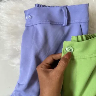 Premium Alfaiataria Feminina Shorts - Branco