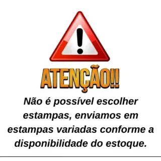 Malha de algodão penteado - Kit 3 camisetas estampadas variadas - CORES VARIADAS