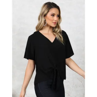 Moda Viscorinho Feminina Blusa - LANGJA