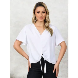 Moda Viscorinho Feminina Blusa - LANGJA