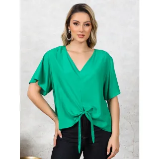 Moda Viscorinho Feminina Blusa - LANGJA