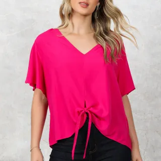 Moda Viscorinho Feminina Blusa - LANGJA