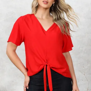 Moda Viscorinho Feminina Blusa - LANGJA
