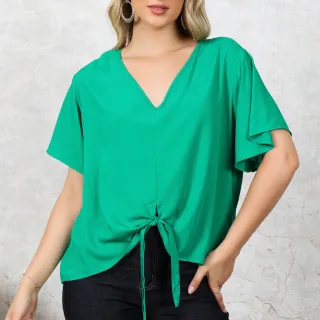 Moda Viscorinho Feminina Blusa - LANGJA