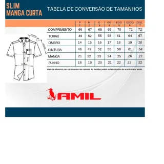 Lançamento Luxo: Camisa Social Manga Curta Amil Slim Ultron - Marinho