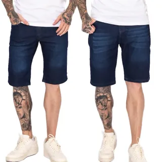 Lycra jeans masculina bermuda kit 2 - P + E