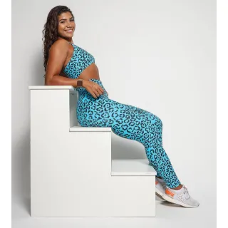 Roupas Femininas para Academia: Conjunto Fitness Legging e Top Suplex Animal Print - CONJ DAY 43