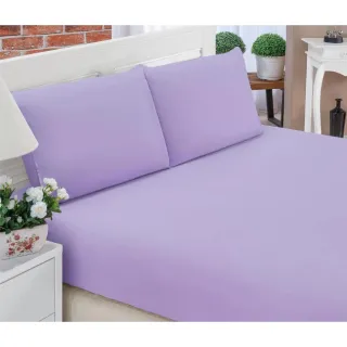 Lençol Casal Padrão 3 Peças 170 Fios Com Elástico - Várias Cores - Azul Claro