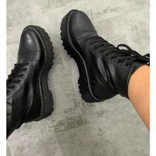 Promoção Confortável Blogueira Tratorada Feminino Coturno Bota