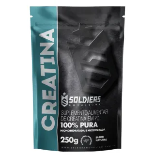 Soldiers Nutrition - Kit Importado: Whey Protein Concentrado 1Kg + Creatina Monohidratada 250g - Natural
