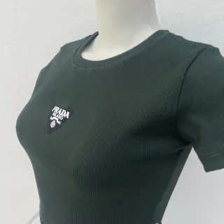 Blusa Cropeed Feminina Ribana Moda Gringa Blusinha Curta - Verde Militar