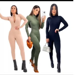 Moda feminina: Macacão manga longa Gringa Virginia - Preto