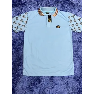 Polo Bordada Gucci Gola com Ziper - Todas as Cores e Tamanhos - Azul Royal