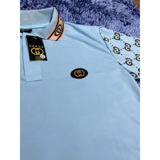 Polo Bordada Gucci Gola com Ziper - Todas as Cores e Tamanhos - Azul Royal