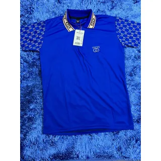 Polo Bordada Gucci Gola com Ziper - Todas as Cores e Tamanhos - Azul Royal
