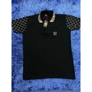 Polo Bordada Gucci Gola com Ziper - Todas as Cores e Tamanhos - Azul Royal