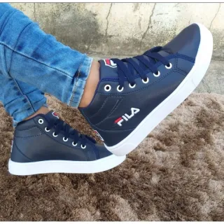 Promoção tênis feminino botinha cano médio academia - Branco